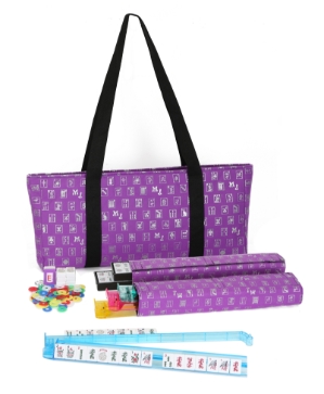 Mah Jongg Full Set Purple & Silver MJ Designer Logo Soft Case with 166 White Tiles and Four Color Pusher Racks Mah jongg set, mah jongg case, mah jongg soft case, mah jongg tiles, mah jongg card, mah jong, mah jongg, mah jong gifts, mah jongg game, Mah jongg Soft bag, mah jongg purse, mah jong full set, mah jongg full set, soft case